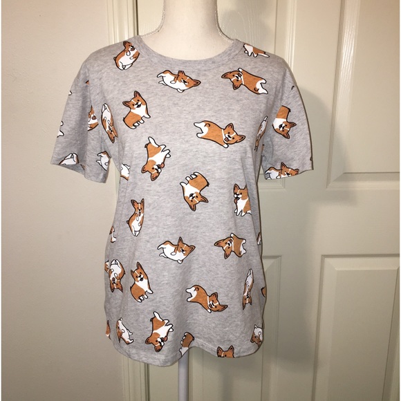 Zoe + Liv Tops - Zoe + Liv Corgi Print Tee